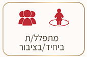 מתפלל/ת ביחיד/בציבור
